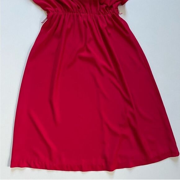 Vintage 70’s Red Belted Dress - Picture 6 of 14
